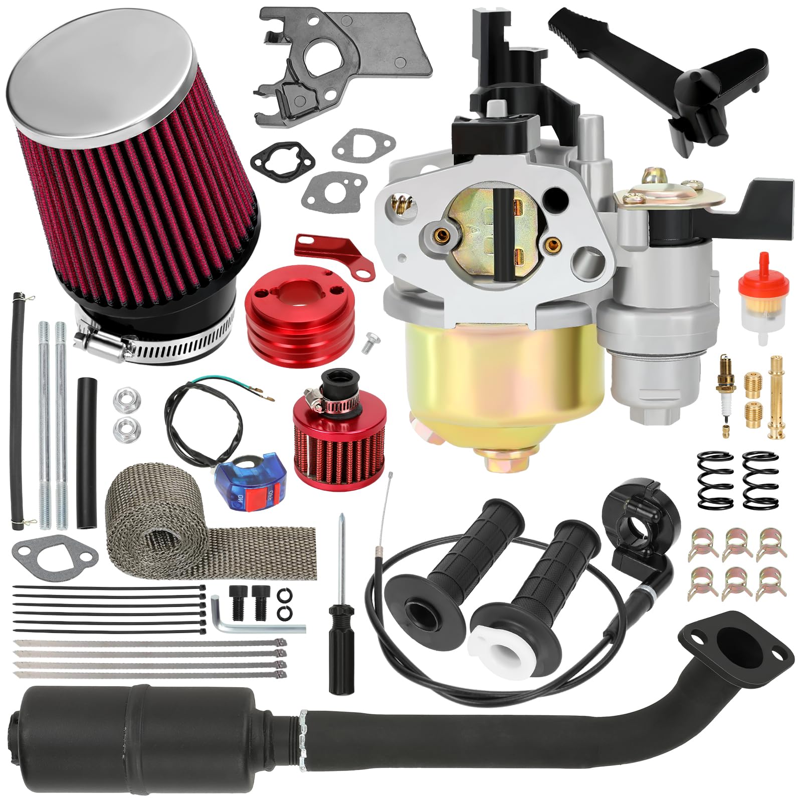 Amazon.com: CILOYU Mini Bike Carburetor Stage 2 Kit Replacement